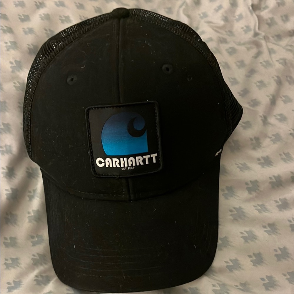 Carhartt Black Cap with Blue Logo